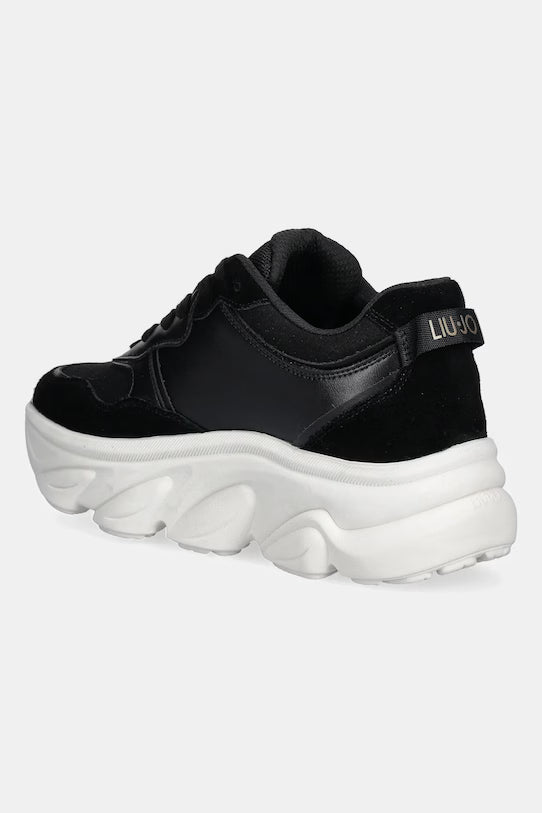 Chuncky sneakers in suede e rete