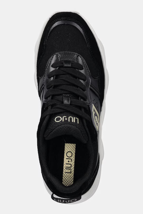 Chuncky sneakers in suede e rete