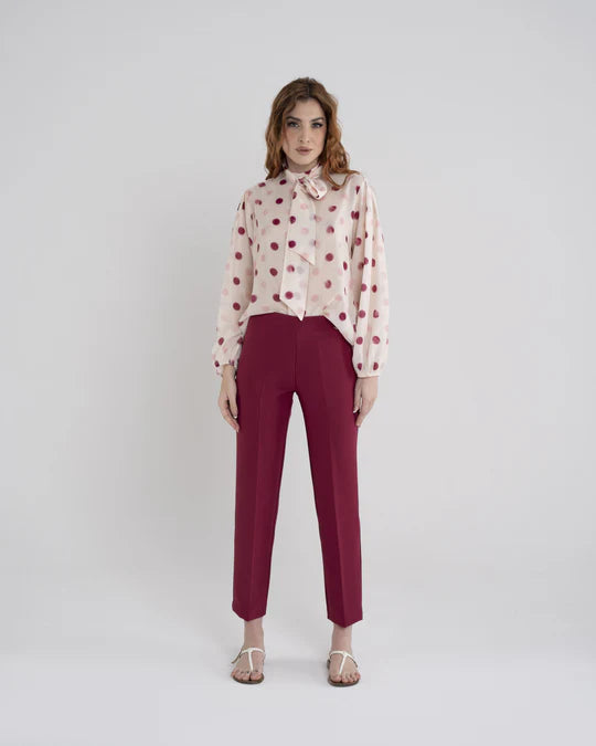 Camicia con manica sbuffo
