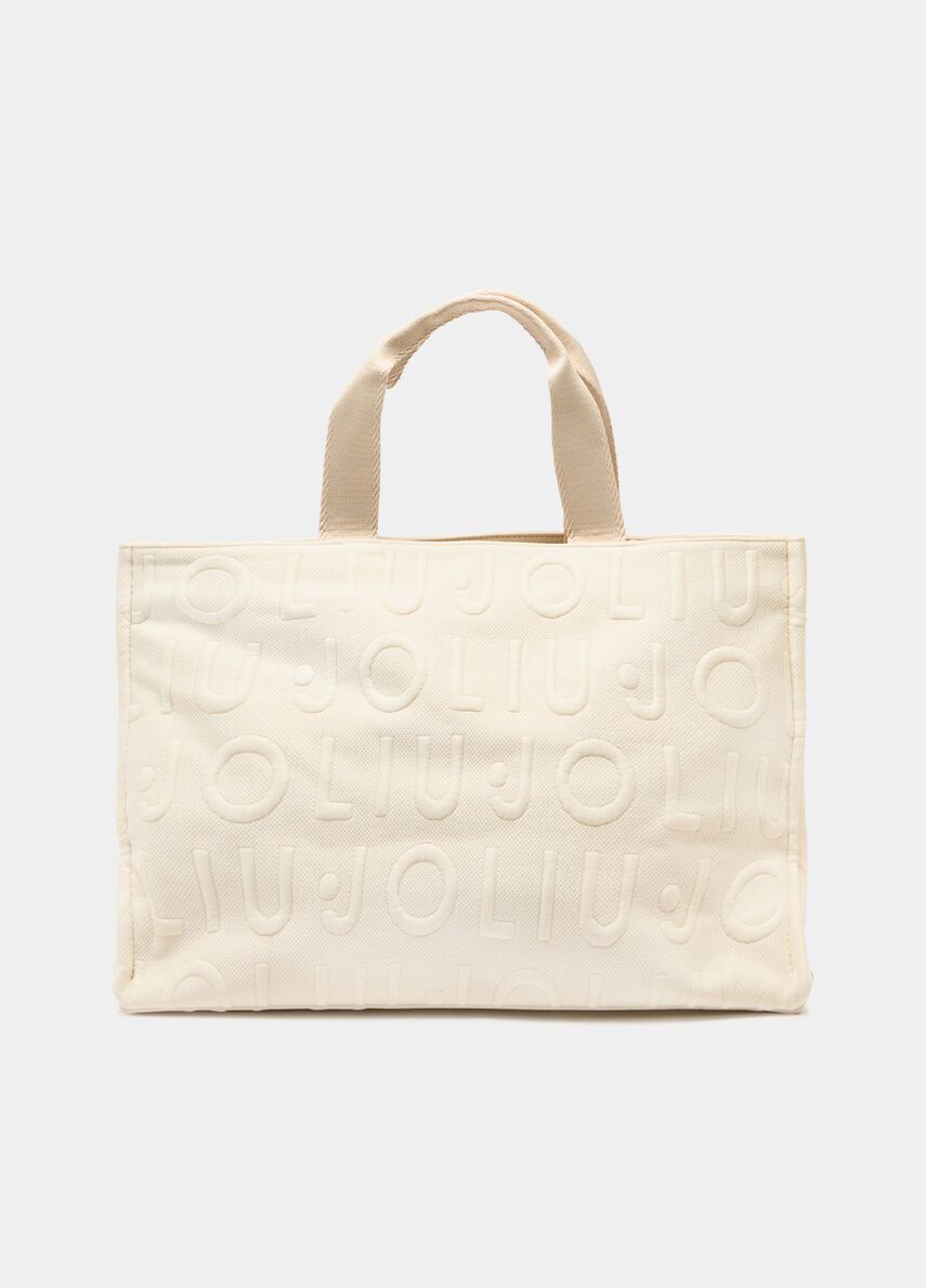 Borsa tote media in maglia