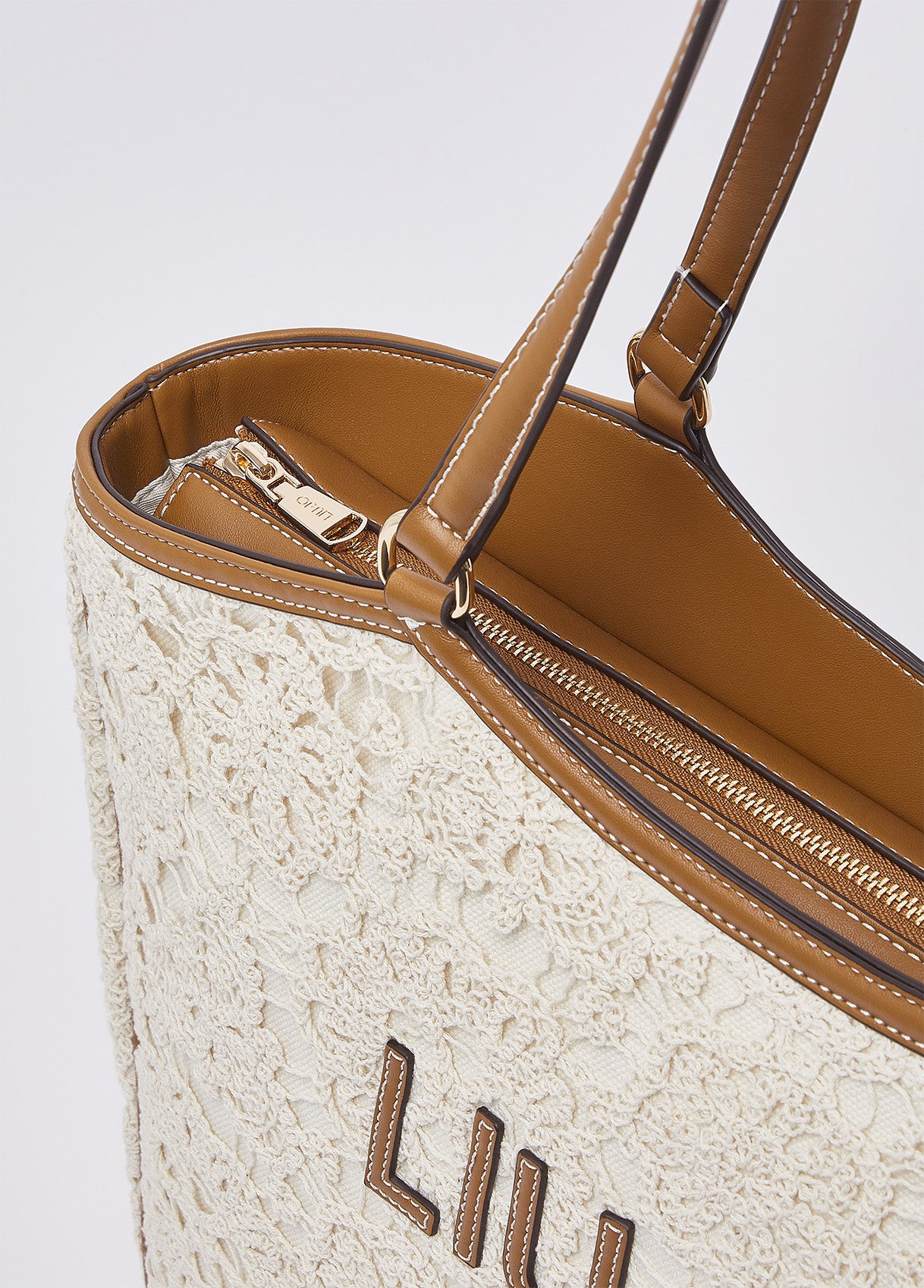 Borsa tote grande in pizzo