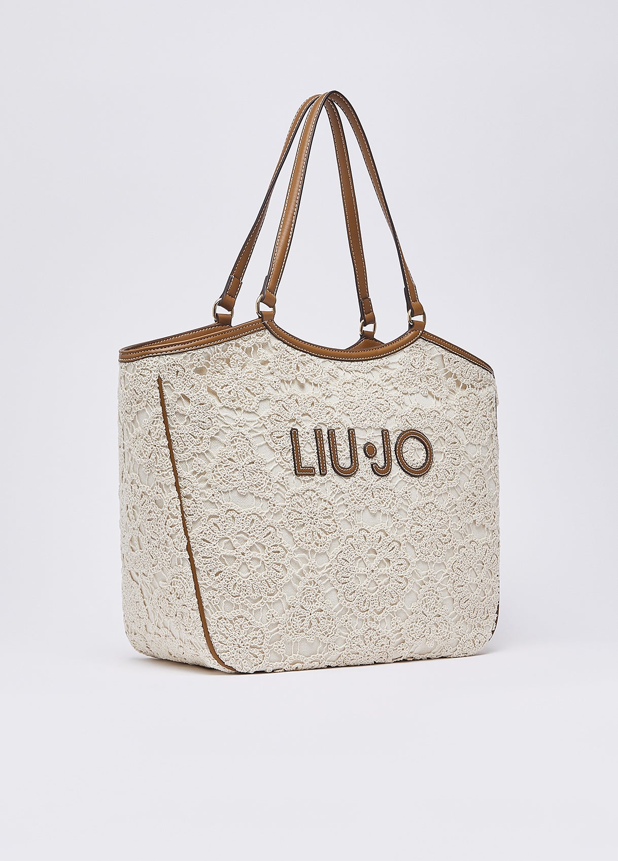 Borsa tote grande in pizzo