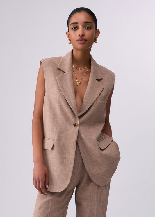 Gilet con foulard