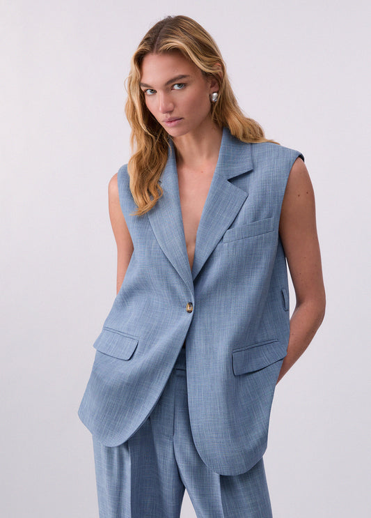 Gilet con foulard
