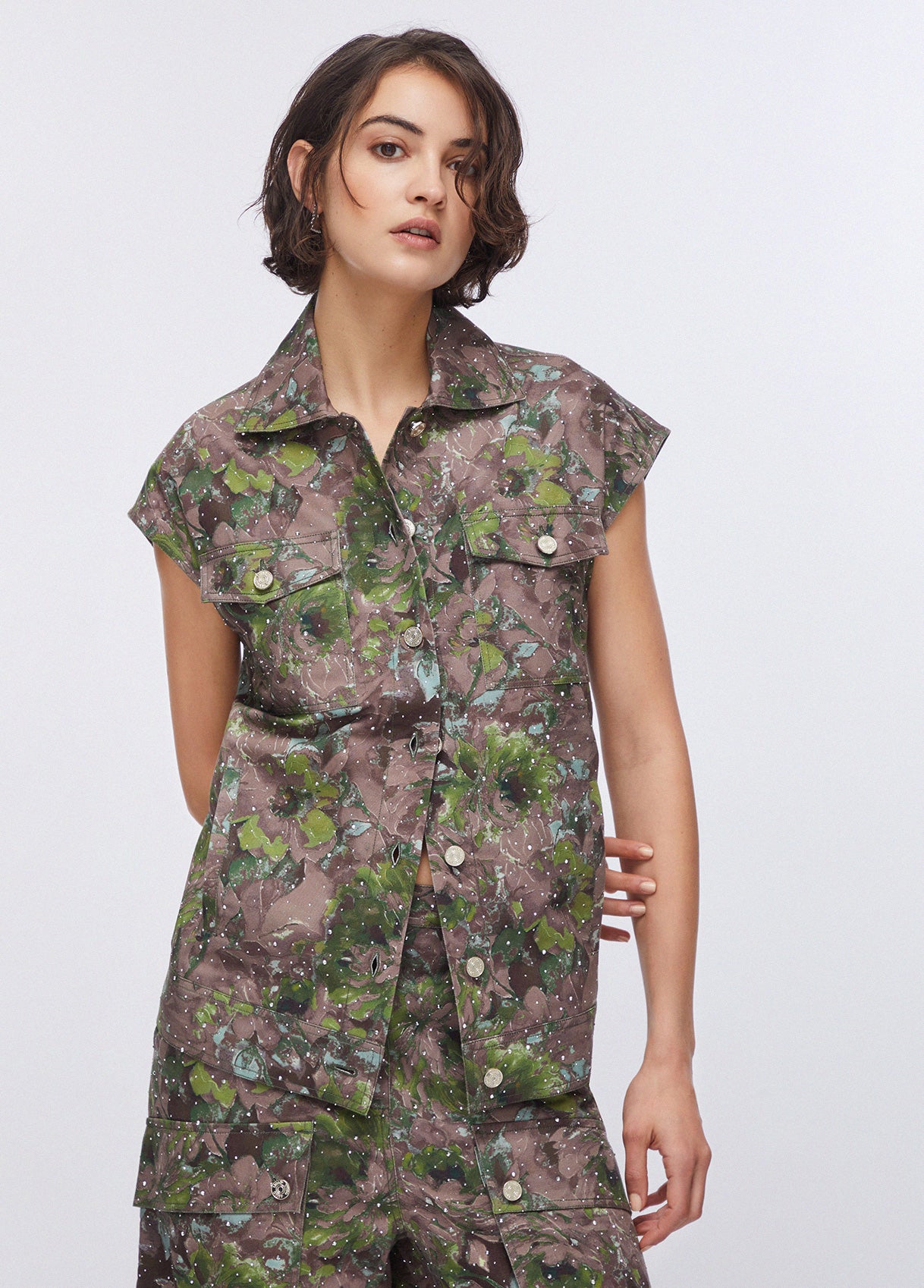 Gilet con stampa