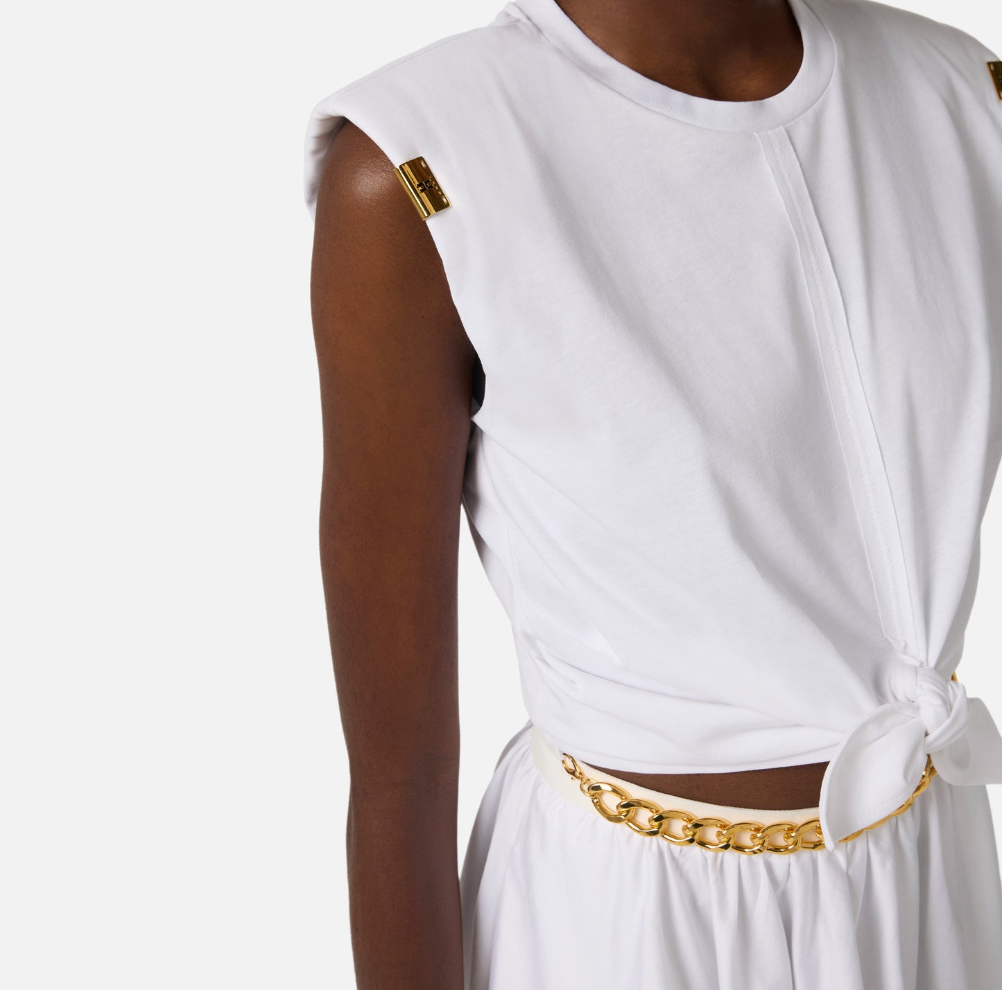 T-shirt in jersey con nodo