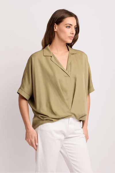 Blusa a portafoglio
