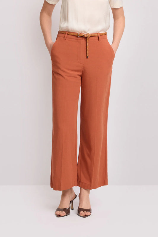 Pantaloni fluidi taglio carrot