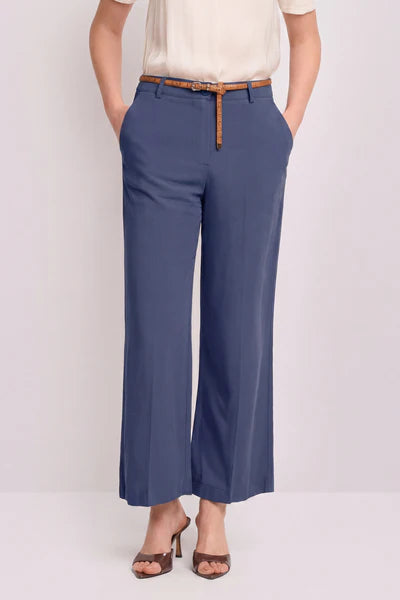 Pantaloni fluidi taglio carrot