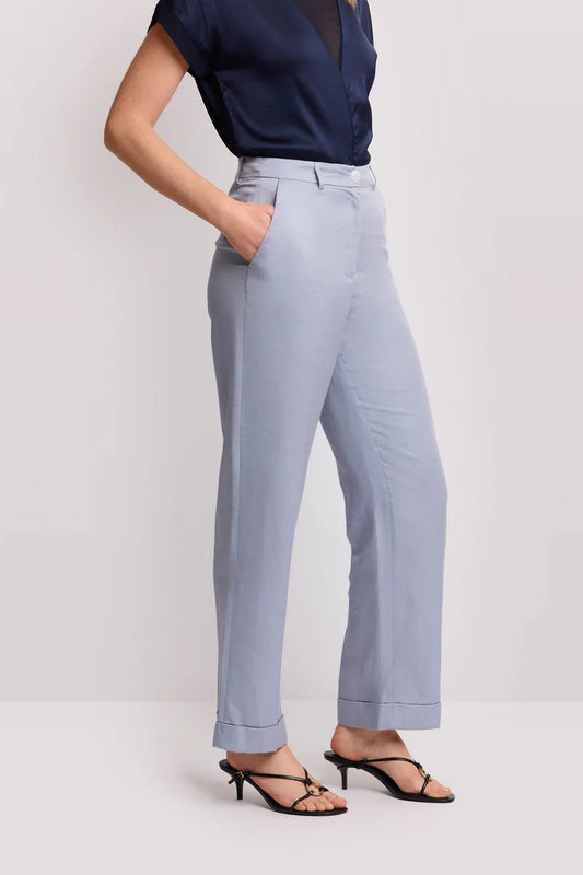 Pantaloni con risvolto