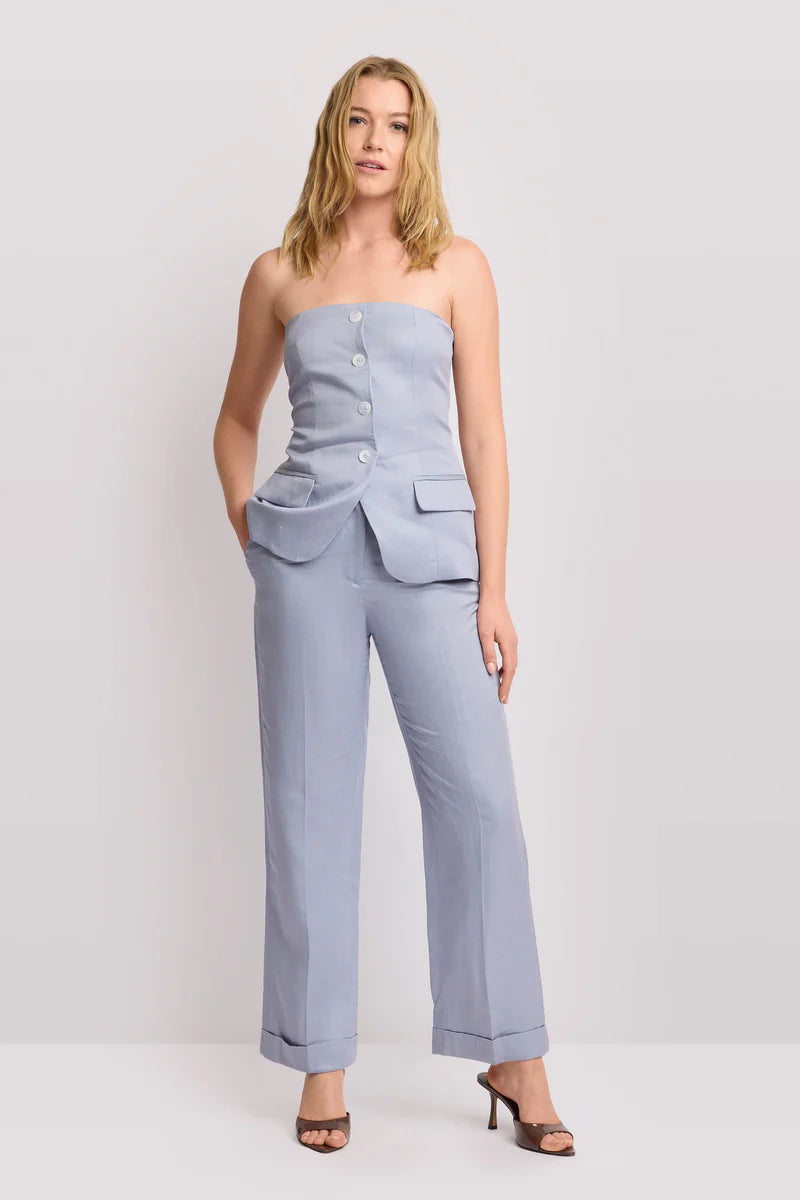 Top bustier sartoriale