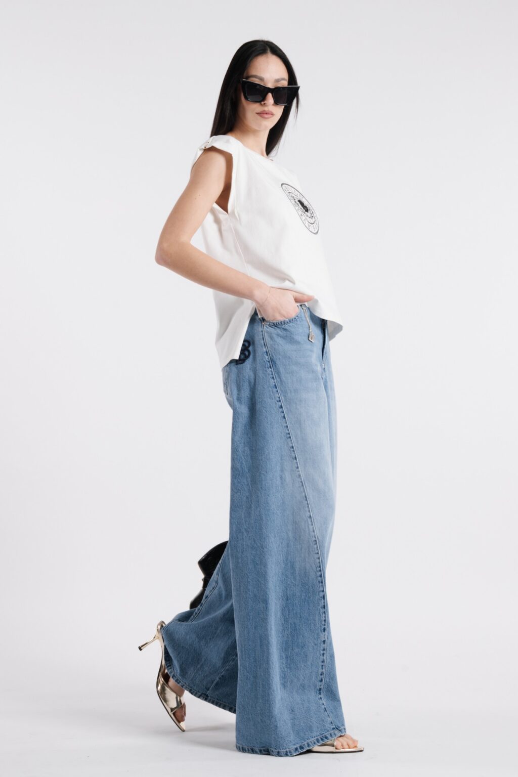 Pantaloni in denim over