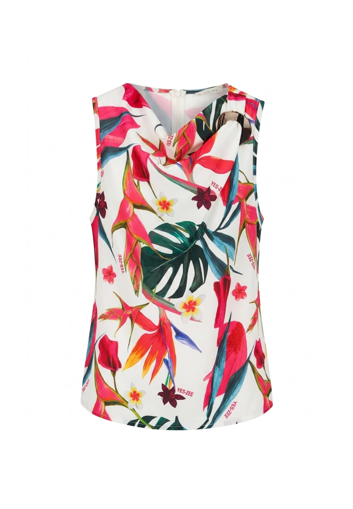 Blusa fantasia con dettaglio