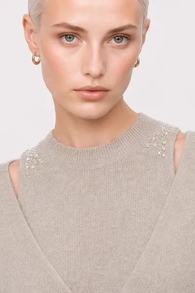 MAGLIA CON STRASS