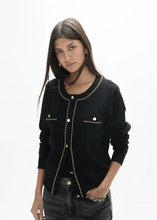 CARDIGAN CON CATENE