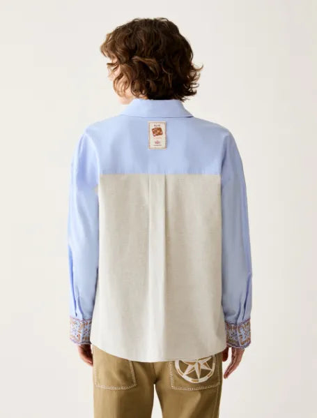 CAMICIA IN COTONE CON RICAMI