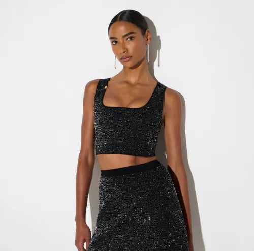 TOP CON PAILLETTES