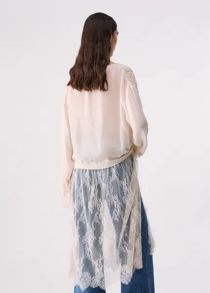 CAMCIA LUNGA CON PIZZO