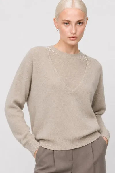 MAGLIA CON STRASS