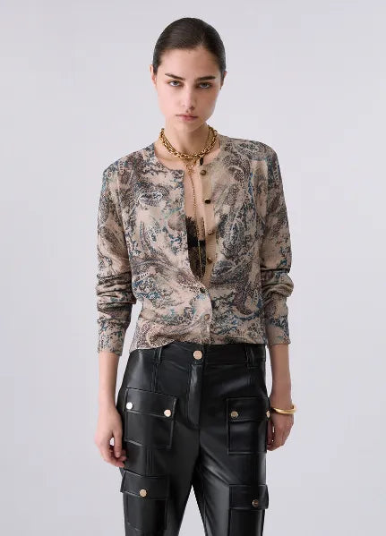 CARDIGAN STAMPATO