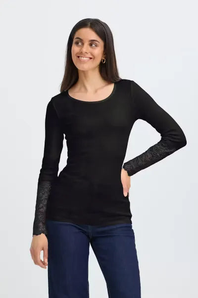 MAGLIA CON PIZZO
