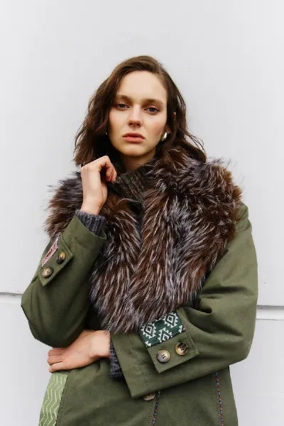 PARKA CON ECOPELLICCIA