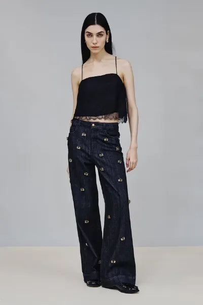 JEANS CON APPLICAZIONI