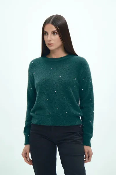 PARICOLLO EFFETTO PELO CON STRASS