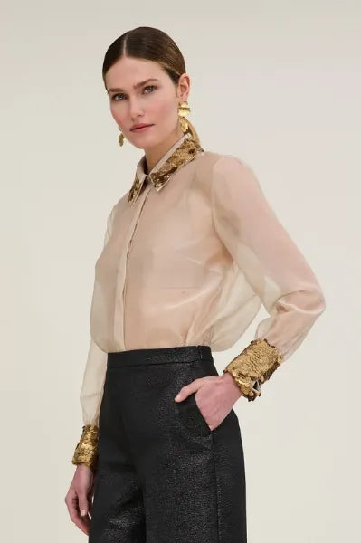 CAMICIA CON STRASS
