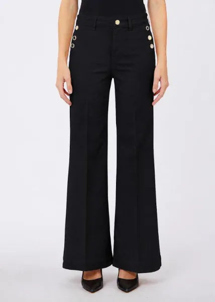 JEANS FLARE CON BOTTONI