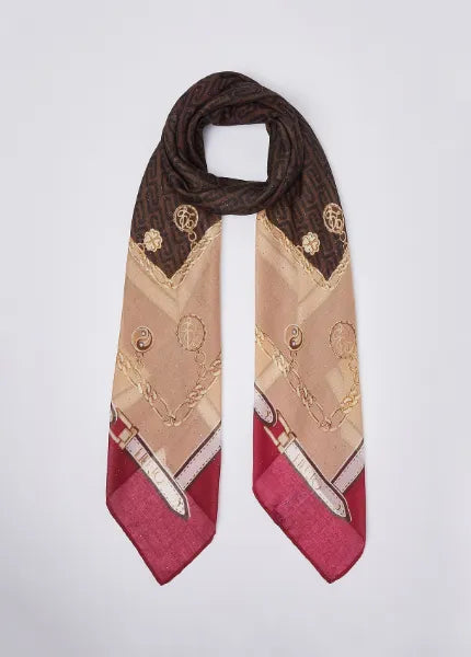 FOULARD CON STAMPA CHARMS