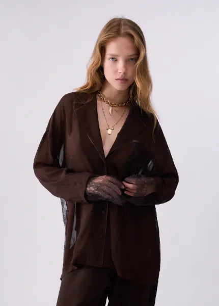 CAMICIA CON PIZZO