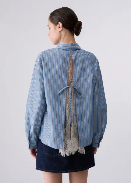 CAMICIA CON INSERTI IN PIZZO