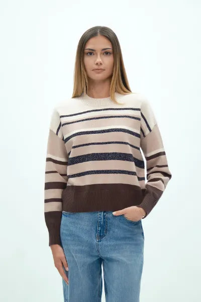 PARICOLLO RIGATO IN LUREX