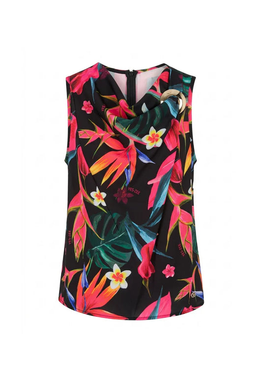 Blusa fantasia con dettaglio