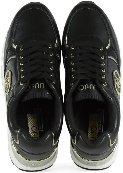 Sneakers super platform in pelle