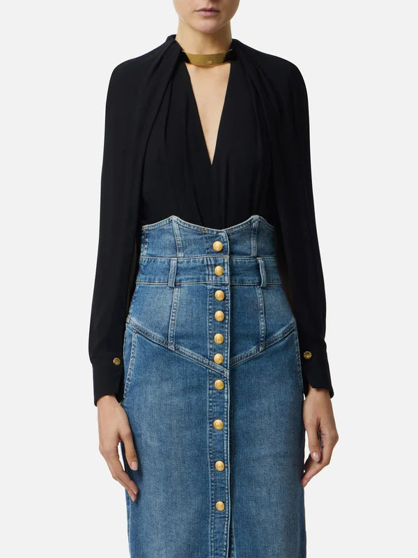 Camicia con scollo a V
